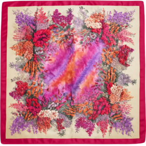 Silk scarf - Fuchsia
