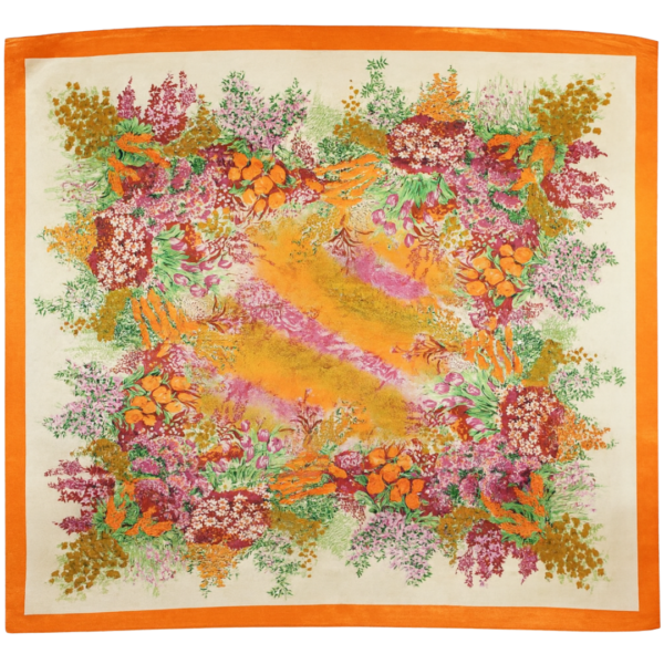 Silk scarf - Orange